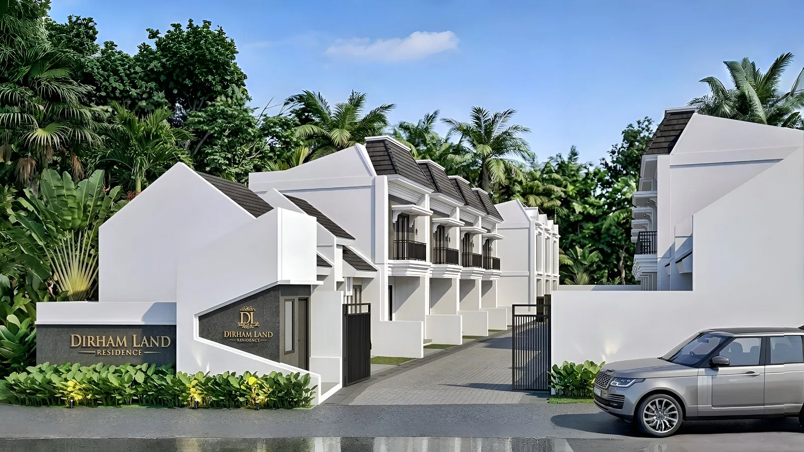 Area kawasan hunian dengan sistem satu pintu (one gate system)