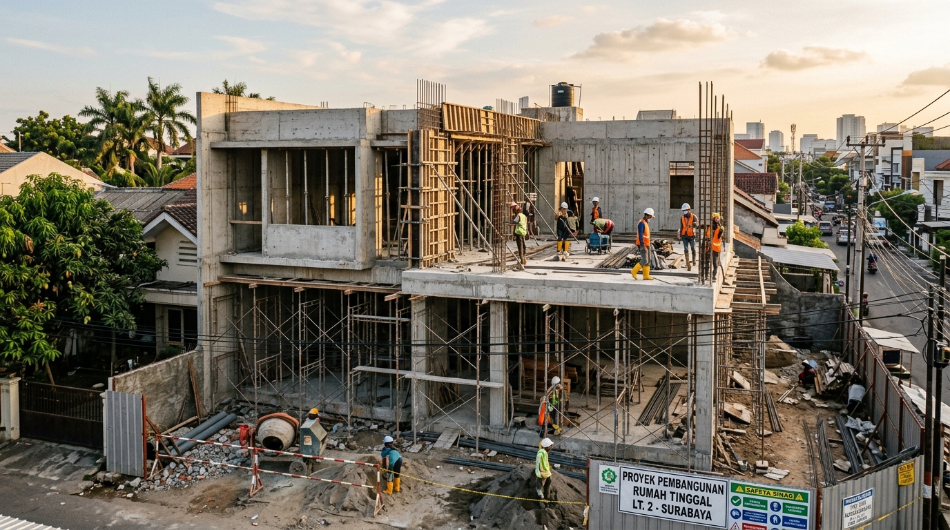 ARKAVENA Proyek Pembangunan Rumah Tinggal LT 2 Surabaya